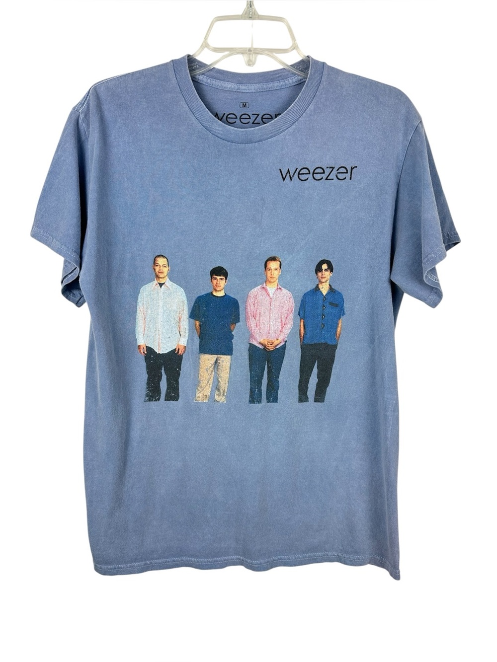 Weezer Blue Album Tour 1994 Graphic Band Tee Blue Medium